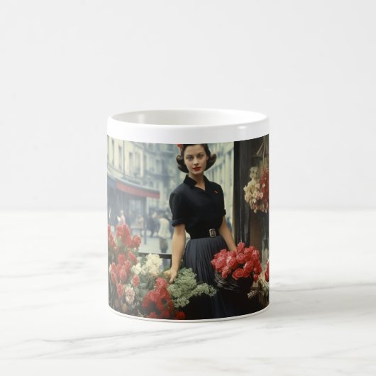 Paris 60er Blume Lady 4 Kaffeetasse (Mittel)