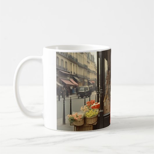 Paris 60er Blume Lady 5 Kaffeetasse (Links)
