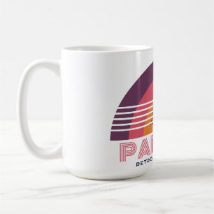 Paris 89 Retro Sonnenuntergang Retro 80er Sonnenun Kaffeetasse