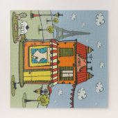 Paris a France Café Puzzle (Horizontal)