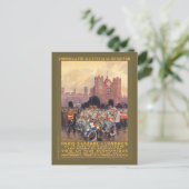 Paris à Londres Vintage Poster 1914 Postkarte (Stehend Vorderseite)