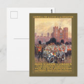 Paris à Londres Vintage Poster 1914 Postkarte (Vorne/Hinten)