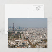 Paris ab Oberhalb II Postkarte (Vorne/Hinten)