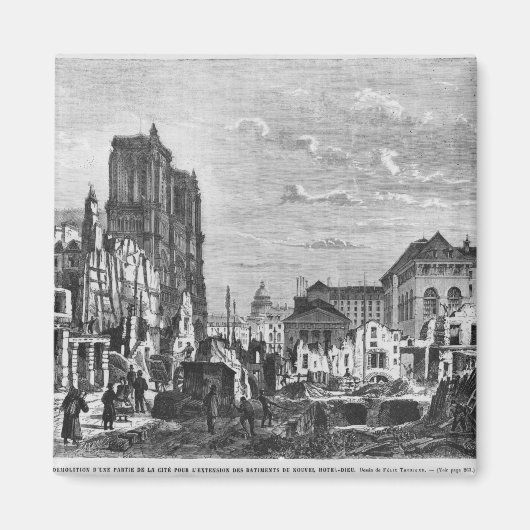 Paris, Abriss eines Teils der Stadt Magnet (Vorne)