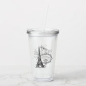 Paris Acryltrinkbecher (Rückseite)