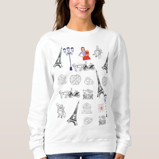 Paris Aesthetic Hoodie (Vorderseite)