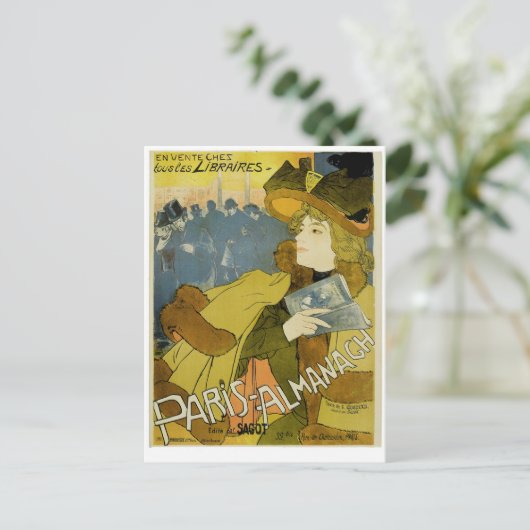 Paris-Almanach Postkarte (Stehend Vorderseite)