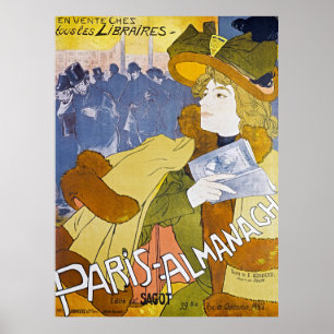 Paris Almanach von Georges de Feure - Vintag Poster
