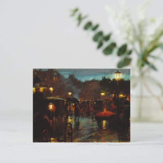 Paris am Abend Canvas Print Postkarte (Stehend Vorderseite)
