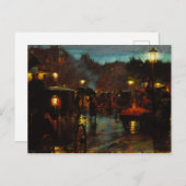 Paris am Abend Canvas Print Postkarte (Vorne/Hinten)