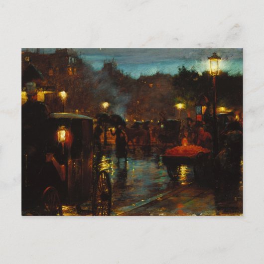 Paris am Abend Canvas Print Postkarte (Vorderseite)