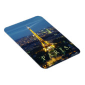 Paris am Abend - Eiffelturm-Magnet Magnet (Rechte Seite)