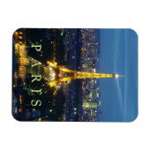 Paris am Abend - Eiffelturm-Magnet Magnet (Horizontal)