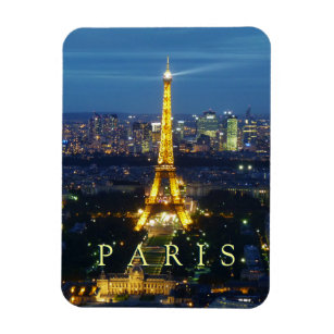 Paris am Abend - Eiffelturm-Magnet Magnet