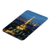 Paris am Abend - Eiffelturm-Magnet Magnet (Linke Seite)