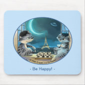 Paris am Abend Mousepad - Happy (Vorne)