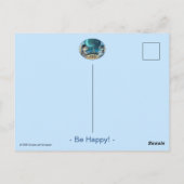 Paris am Abend Post Card - Happy Postkarte (Rückseite)