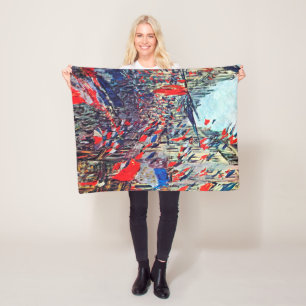 Paris am Nationalfeiertag, Claude Monet Fleecedecke