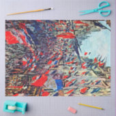 Paris am Nationalfeiertag, Claude Monet Seidenpapier (Basteln)