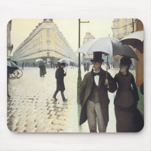 Paris am Regentag Mousepad (Vorne)
