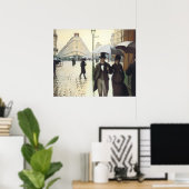 Paris am Regentag Poster (Heimbüro)