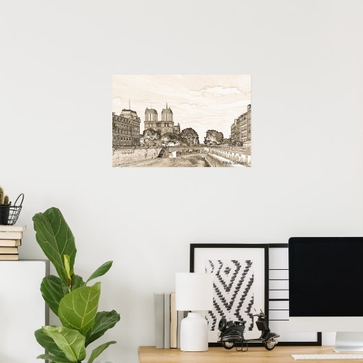 Paris am Seine-Poster Poster (Heimbüro)