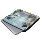 Paris am Tag Laptop-Schläfchen (verschiedene Größe Laptopschutzhülle (Vorne Knopf)