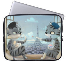 Paris am Tag Laptop-Schläfchen (verschiedene Größe