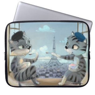 Paris am Tag Laptop-Schläfchen (verschiedene Größe Laptopschutzhülle