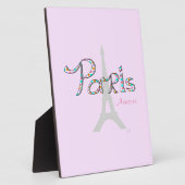 PARIS Amour mit Eiffelturm Fotoplatte (Seite)