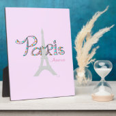 PARIS Amour mit Eiffelturm Fotoplatte (Seite)