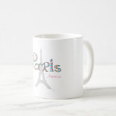 PARIS Amour mit Eiffelturm Kaffeetasse (VorderseiteRechts)