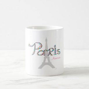 PARIS Amour mit Eiffelturm Kaffeetasse