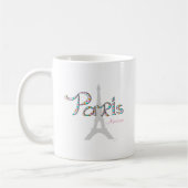 PARIS Amour mit Eiffelturm Kaffeetasse (Links)