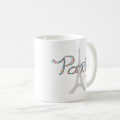 PARIS Amour mit Eiffelturm Kaffeetasse (VorderseiteRechts)