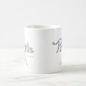 PARIS Amour mit Eiffelturm Kaffeetasse (Mittel)