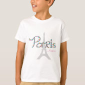 PARIS Amour mit Eiffelturm T-Shirt (Vorderseite)