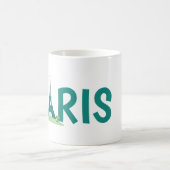 Paris and it's beautiful Eiffel tower Kaffeetasse (Mittel)