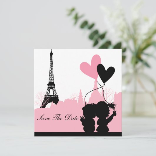 Paris Ankündigung Datum freihalten (Stehend Vorderseite)