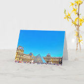 Paris-Anmerkungskarte, die das Louvre kennzeichnet Karte (Gelbe Blume)