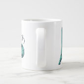 Paris Aquamarin Jumbo-Tasse (Rückseite)
