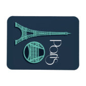 Paris Aquamarin Magnet (Horizontal)