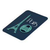 Paris Aquamarin Magnet (Linke Seite)