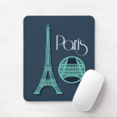 Paris aquamarin mousepad (Mit Mouse)
