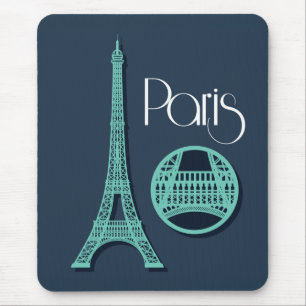 Paris aquamarin mousepad