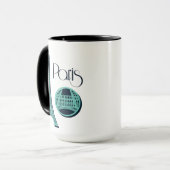 Paris aquamarin tasse (Vorderseite Links)