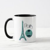 Paris aquamarin tasse (Links)