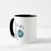 Paris aquamarin tasse (Vorderseite Links)