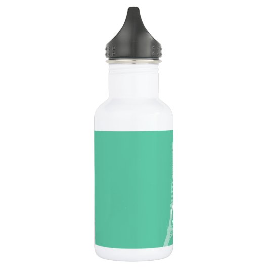 Paris; Aquamarine Zickzack Trinkflasche (Links)