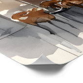 Paris-Aquarell-Kunst Poster (Ecke)